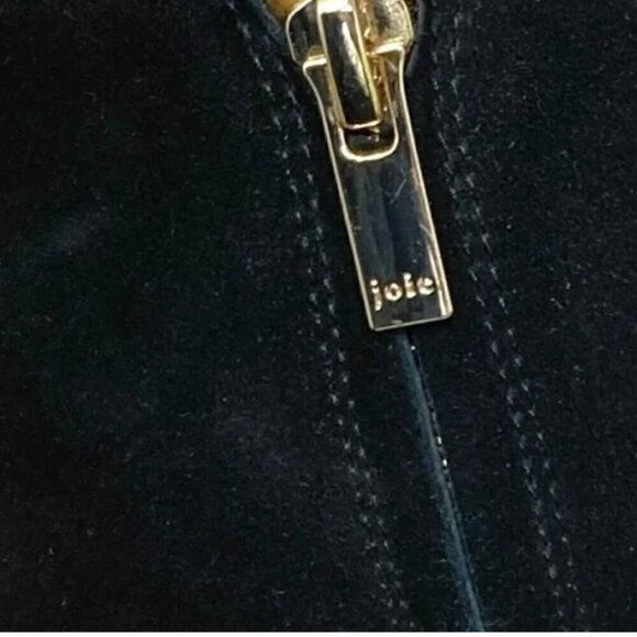 Joie Rarly Black Suede Zip Almond Toe Ankle Boots - Size 8.5 EU 39 - Picture 7 of 9